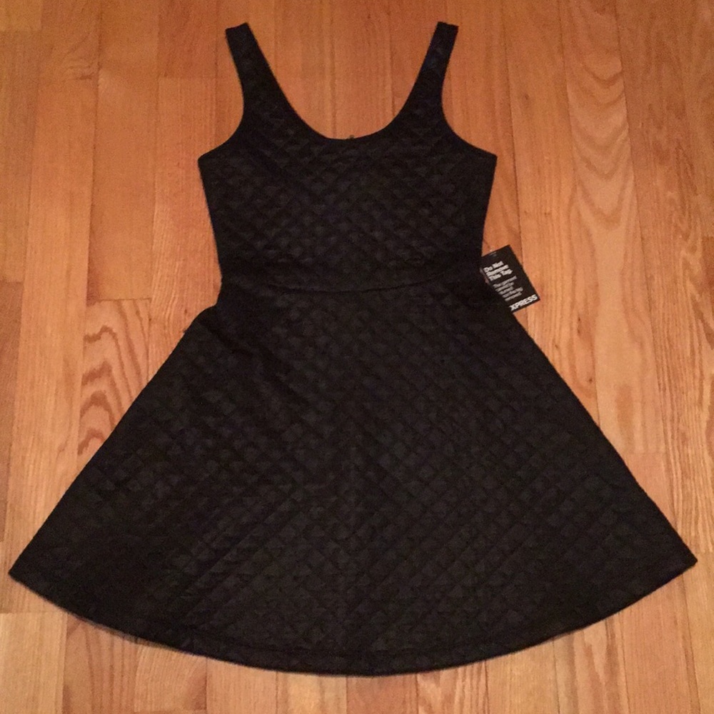 FINAL PRICE Express Black Skater Dress